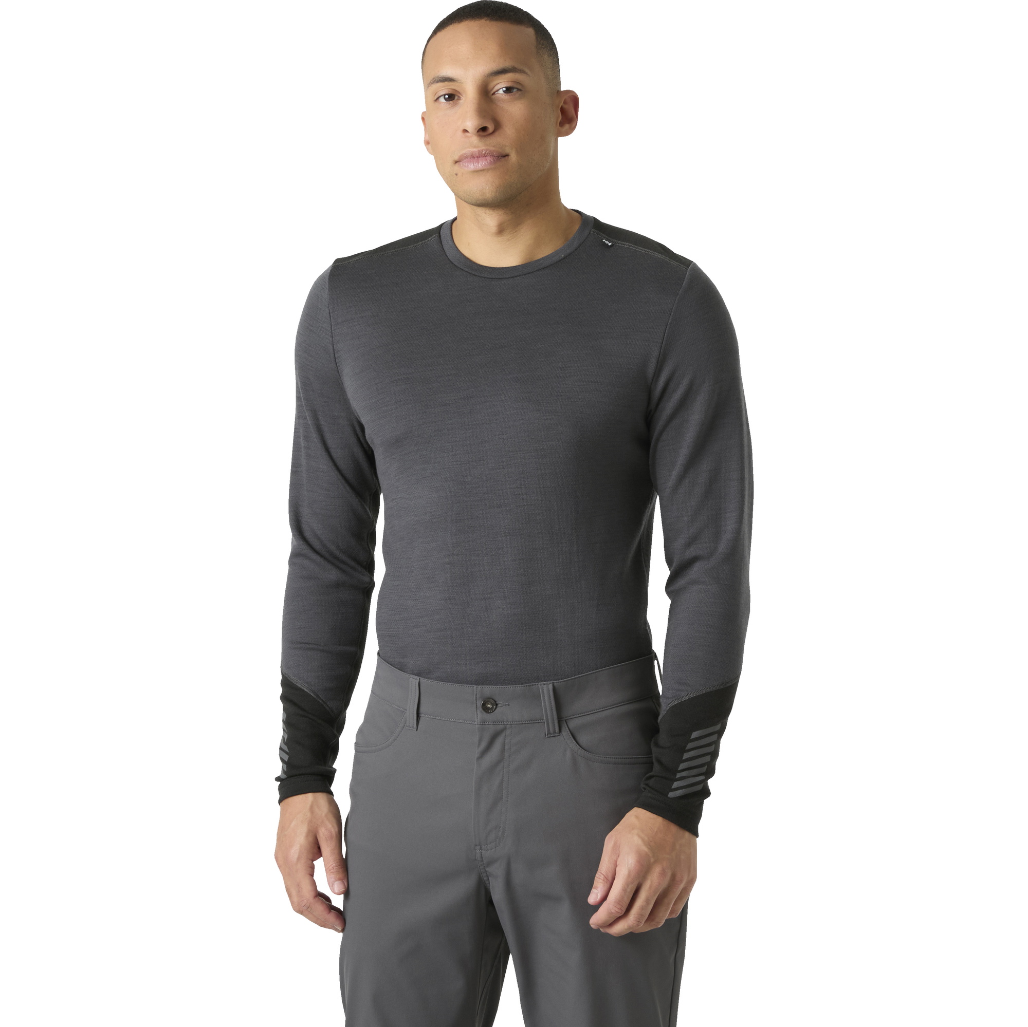 2026 Helly Hansen Mens Lifa Merino Midweight Crew 49364 - Thunder Grey